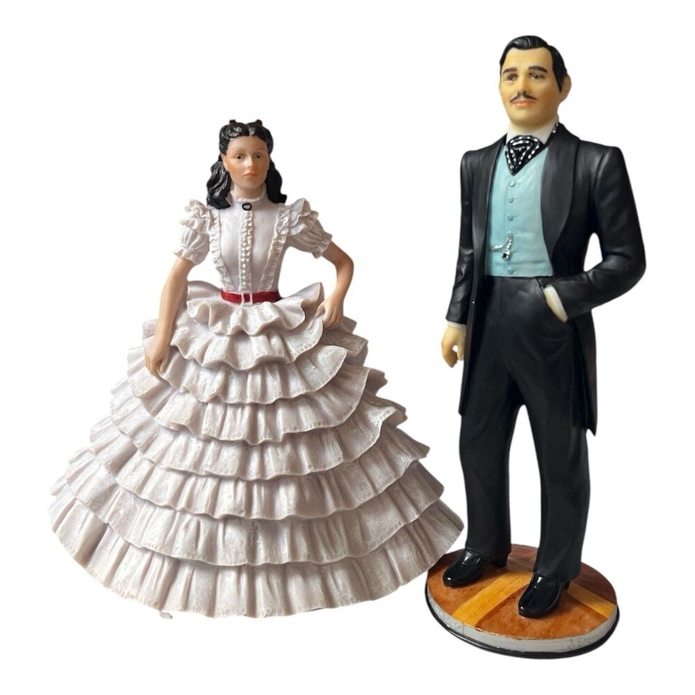 Gone With the Wind Dave Grossman Figurines Scarlett O'Hara Rhett Butler READ